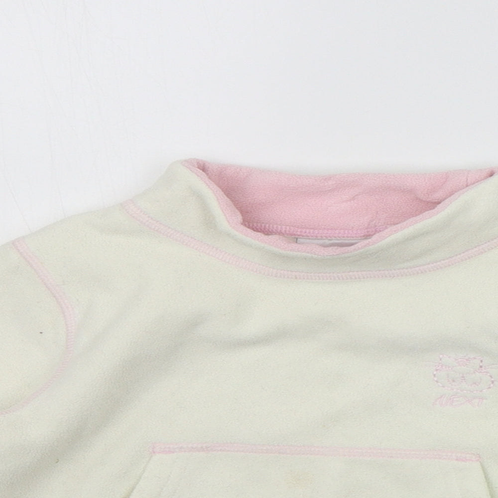 NEXT Girls White   Pullover Jumper Size 2 Years