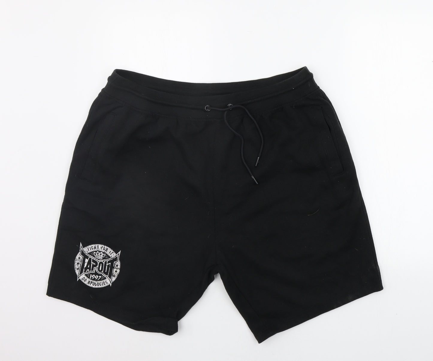 Tapout Mens Black   Sweat Shorts Size 2XL