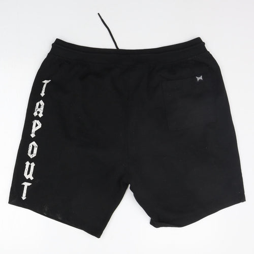 Tapout Mens Black   Sweat Shorts Size 2XL