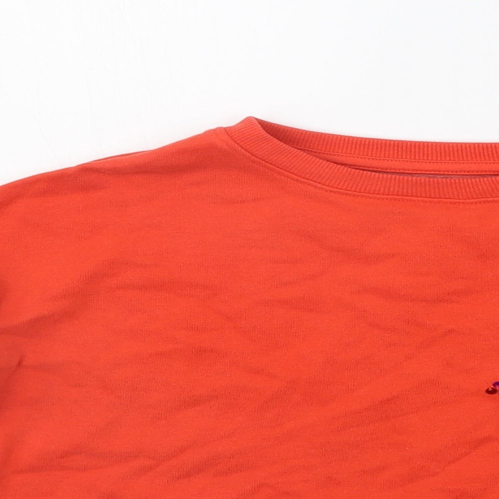 NEXT Girls Orange   Pullover Jumper Size 5 Years  - SEQUIN