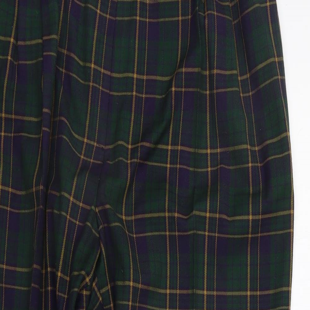 CANDA Mens Green Check  Trousers  Size 20 L28 in
