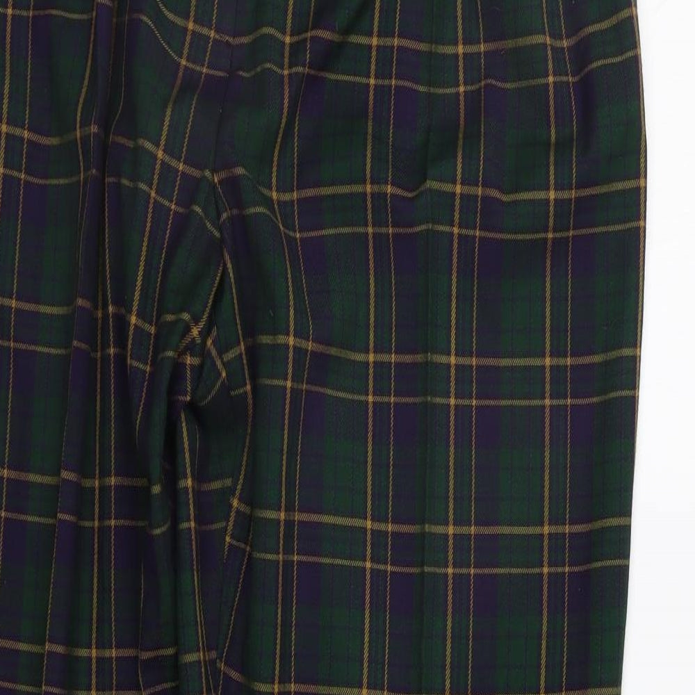 CANDA Mens Green Check  Trousers  Size 20 L28 in
