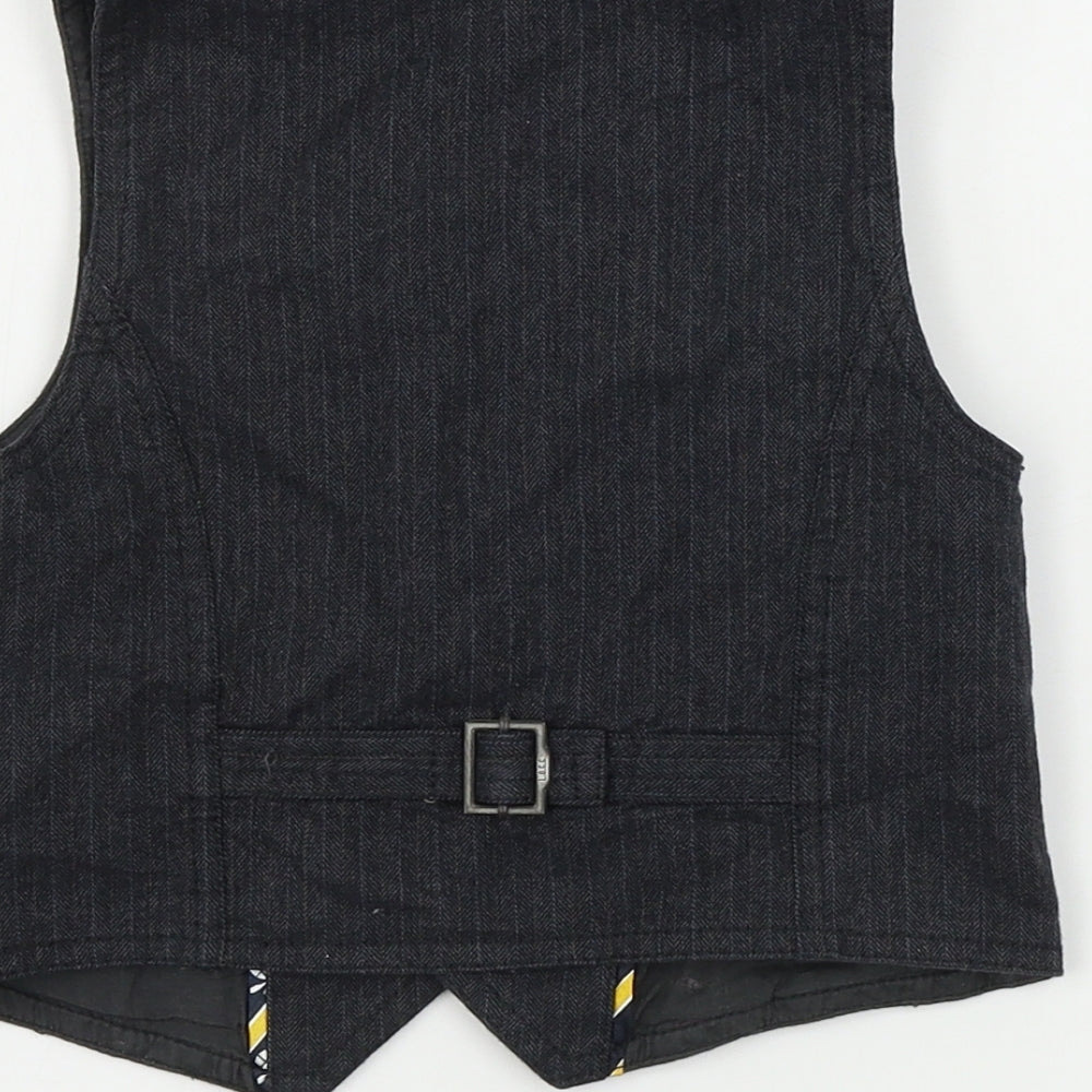 H&M  Boys Black   Jacket Waistcoat Size 3-4 Years