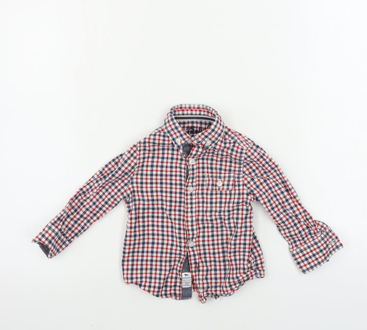 Primark  Boys Red Check  Basic Button-Up Size 12-18 Months