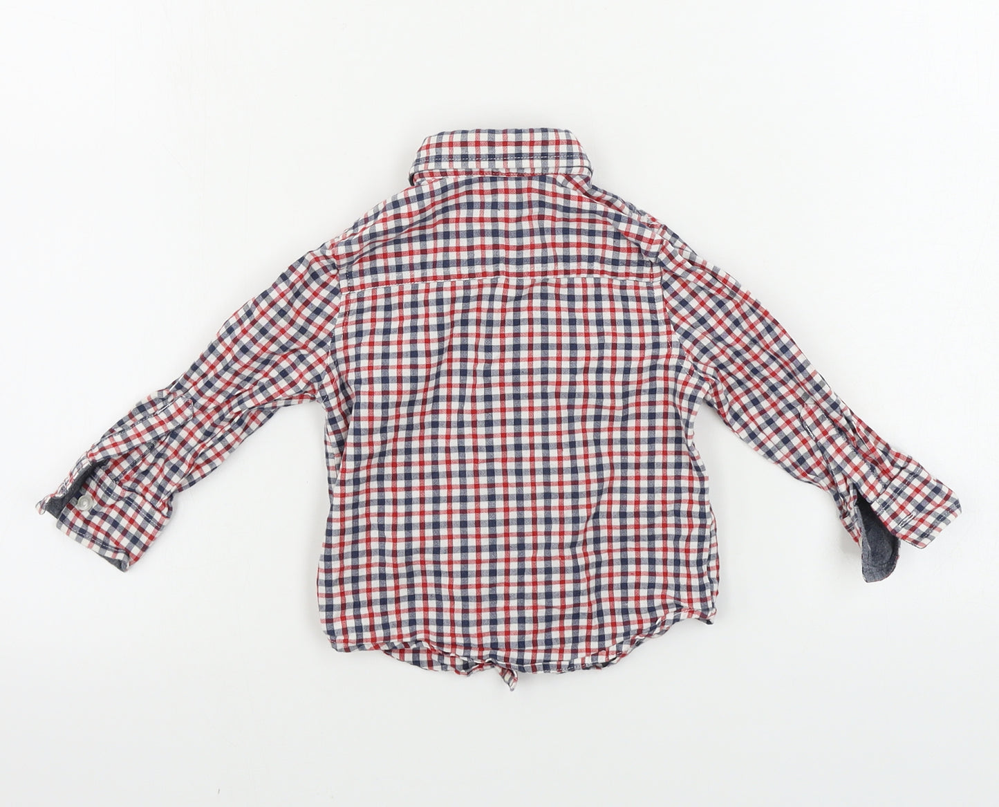 Primark  Boys Red Check  Basic Button-Up Size 12-18 Months