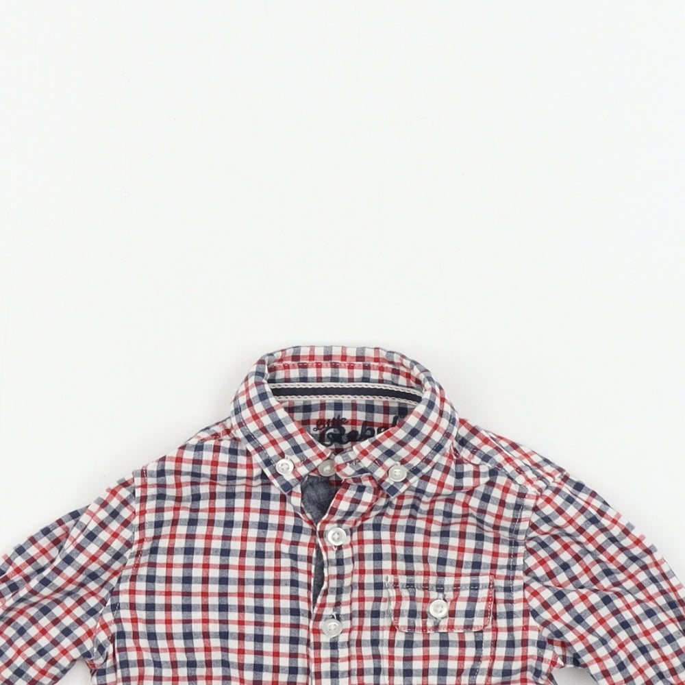 Primark  Boys Red Check  Basic Button-Up Size 12-18 Months