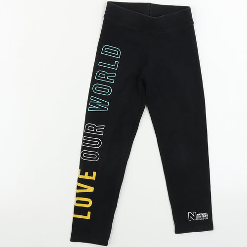 John Lewis  Girls Black   Jegging Trousers Size 6 Years