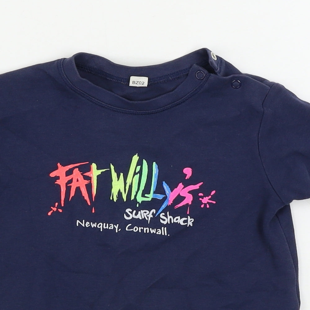 BabyBugz  Girls Blue   Basic T-Shirt Size 18-24 Months