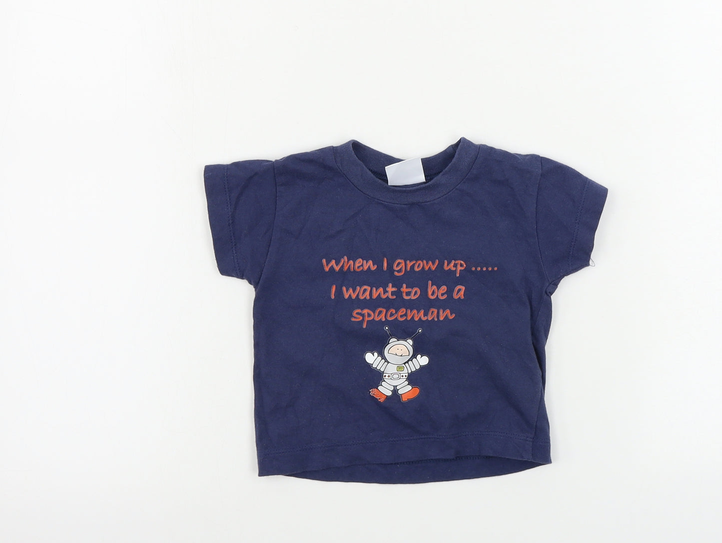 Ladybird Boys Blue   Basic T-Shirt Size 3-6 Months