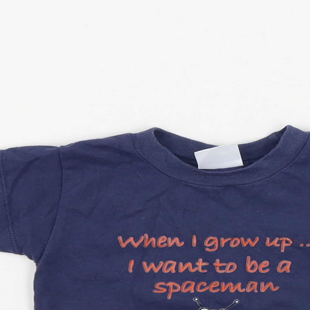 Ladybird Boys Blue   Basic T-Shirt Size 3-6 Months