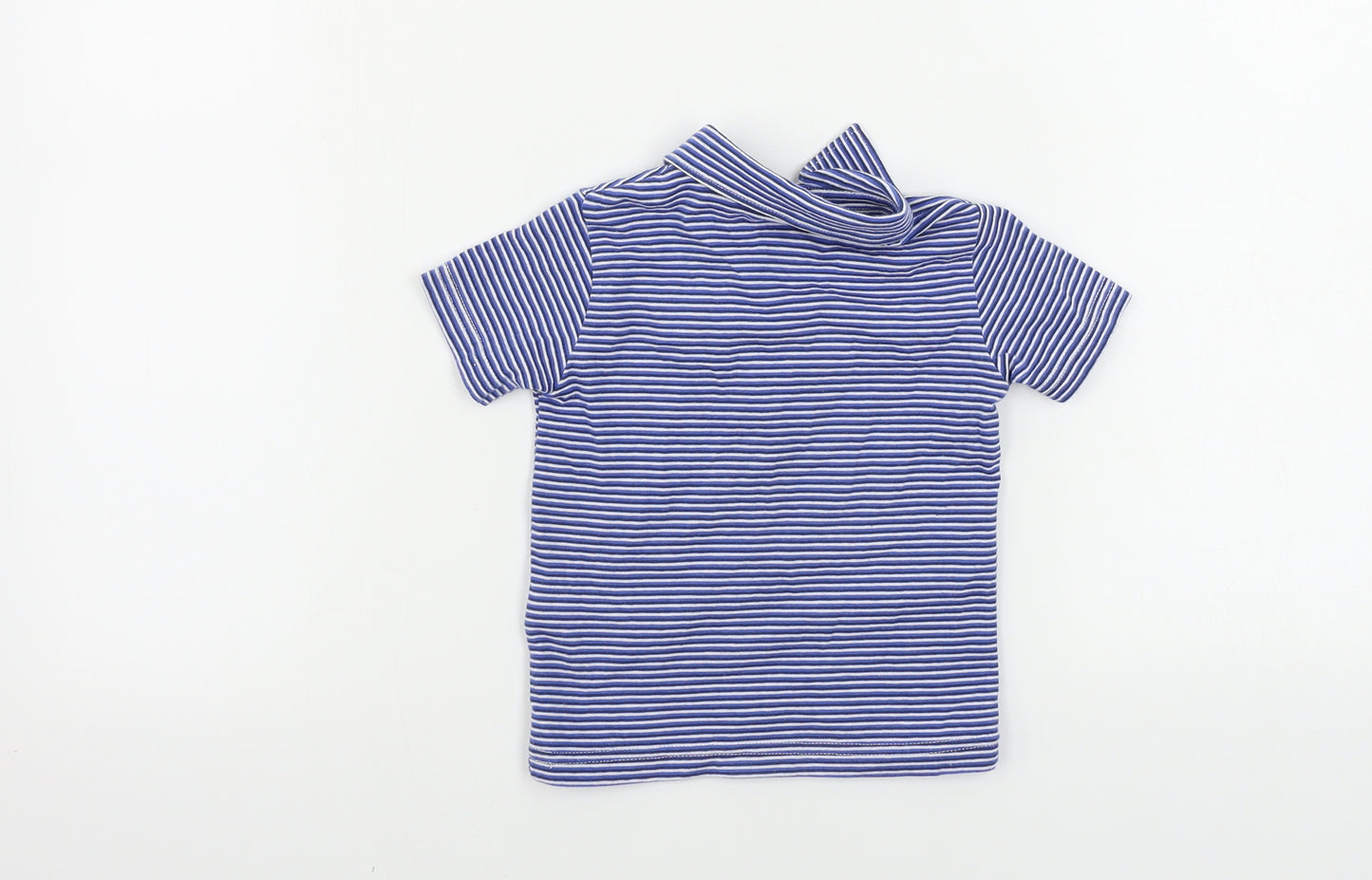 NEXT  Boys Blue Striped  Basic Polo Size 6-9 Months