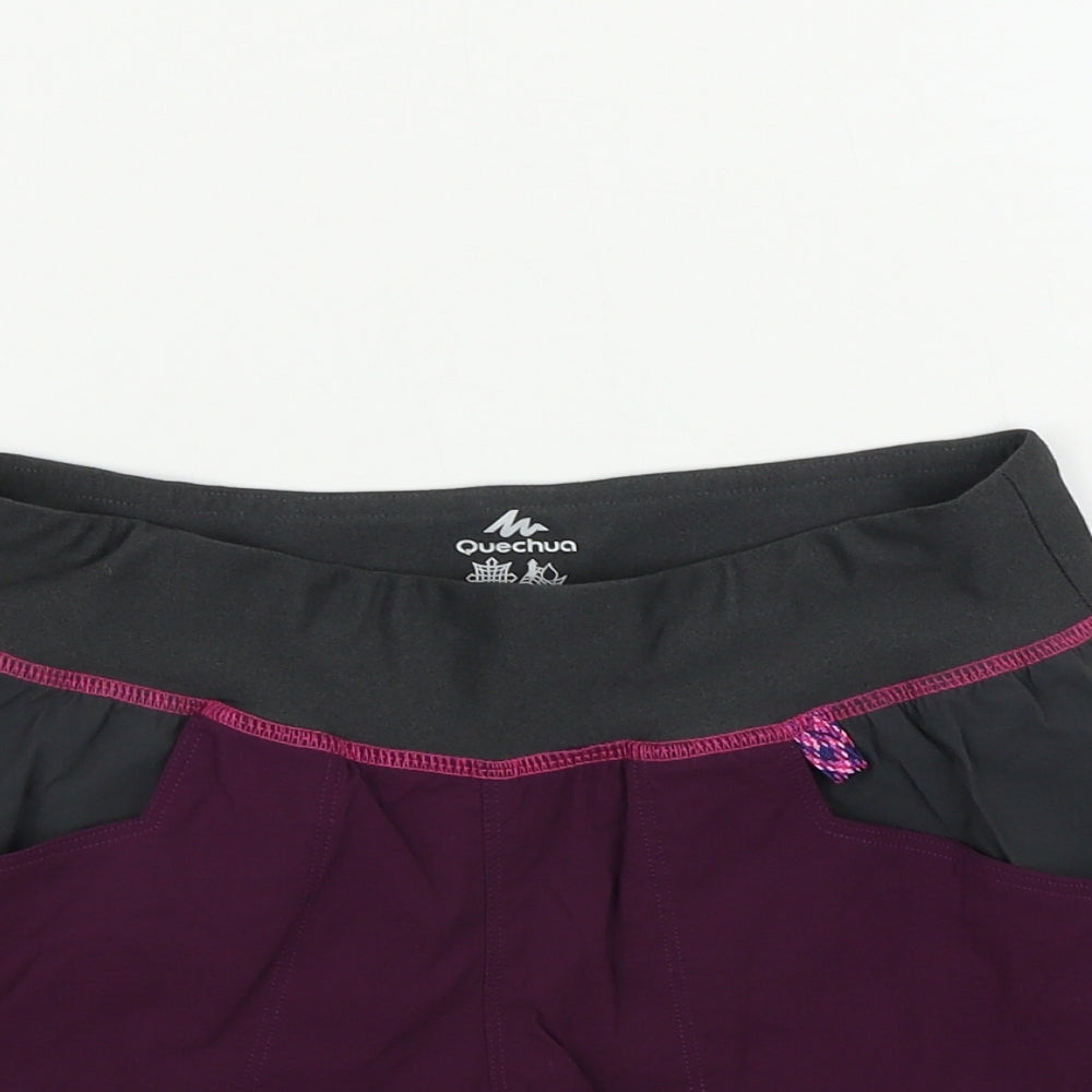 DECATHLON  Girls Purple   Sweat Shorts Size 14-15 Years