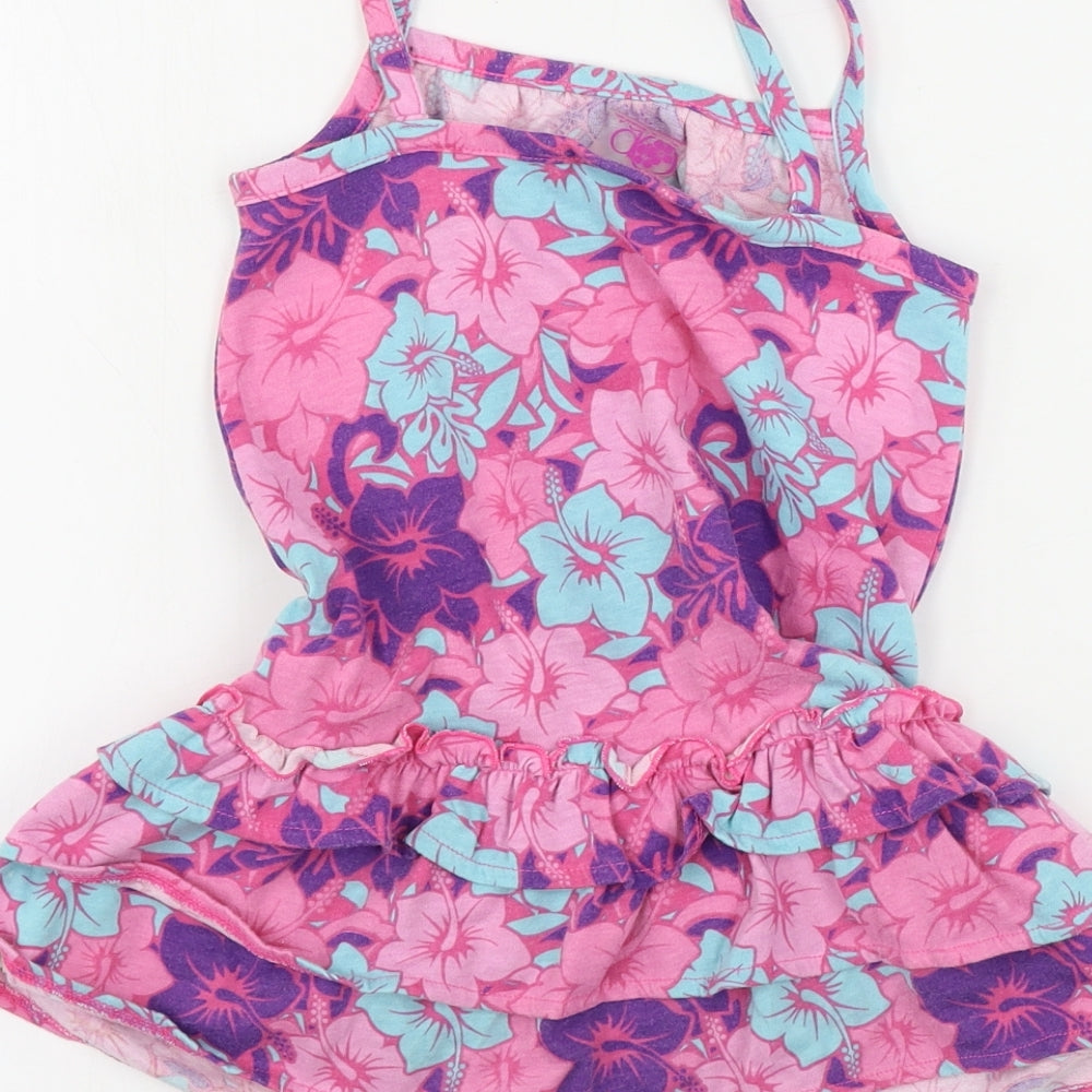 Op Girls Pink Floral  A-Line  Size 3-4 Years