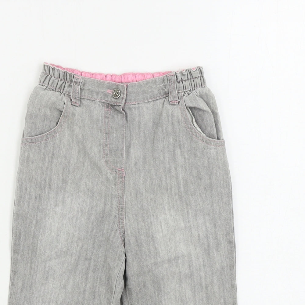 Ladybird  Girls Grey   Cargo Jeans Size 18-24 Months  - butterfly pattern