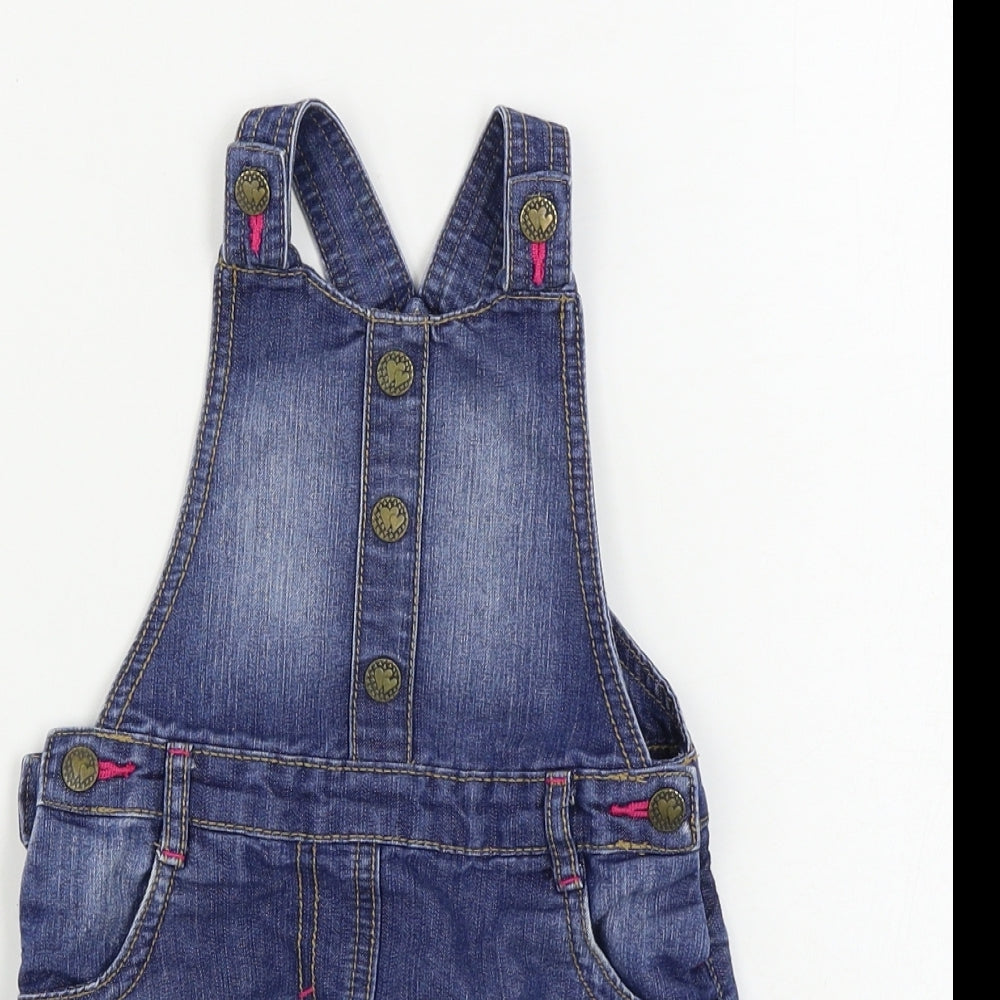 George  Girls Blue   Dungaree One-Piece Size 2 Years