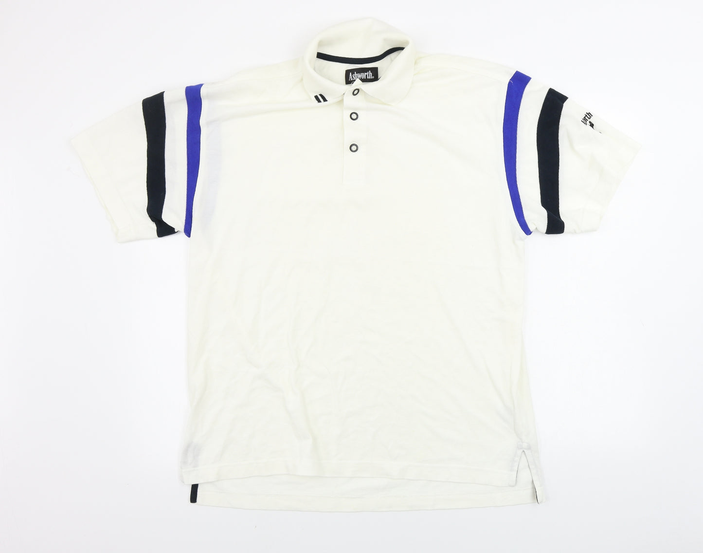 Ashworth  Mens Ivory    Polo Size S