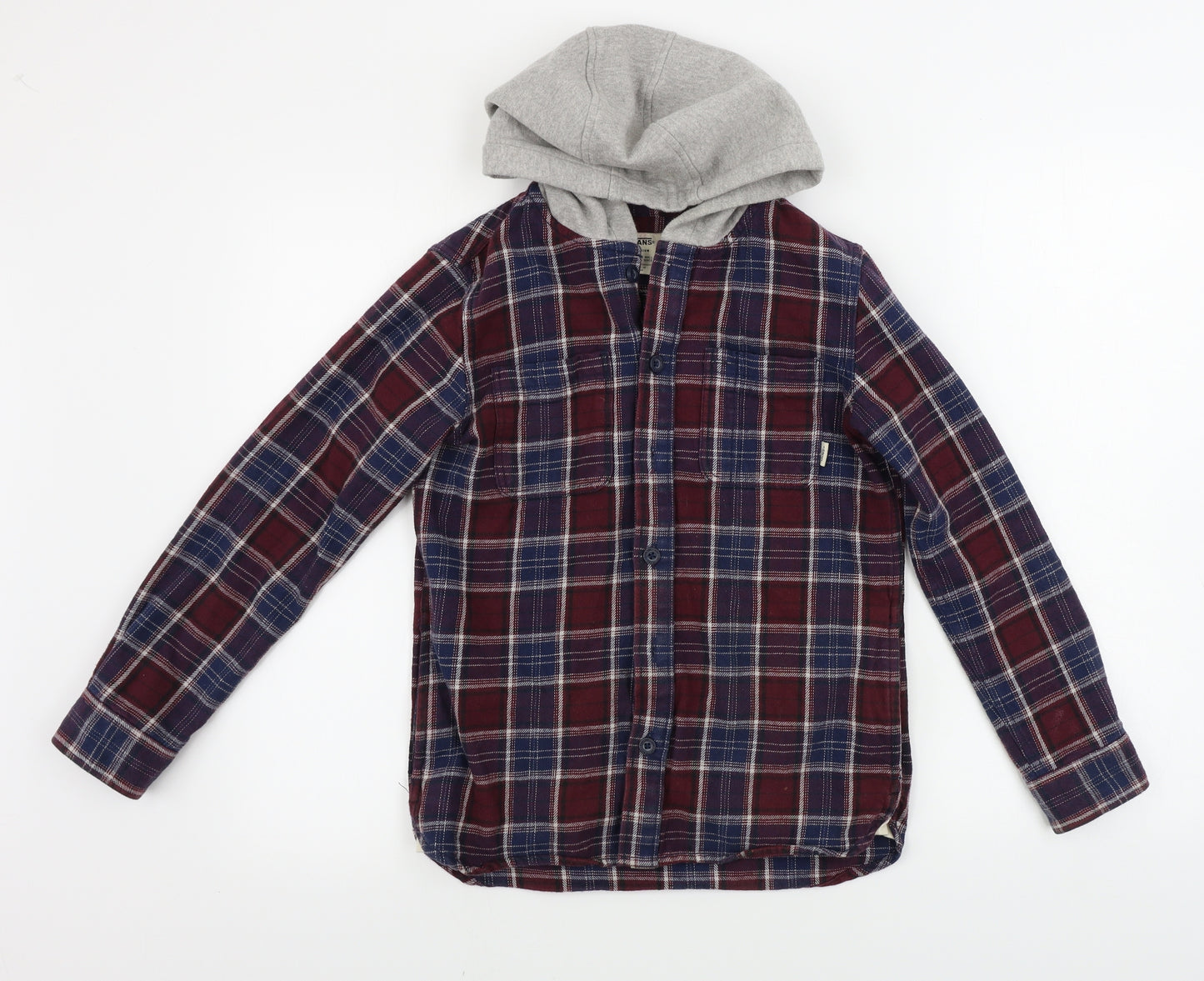 vans  Mens Red Check  Gilet Coat Size M