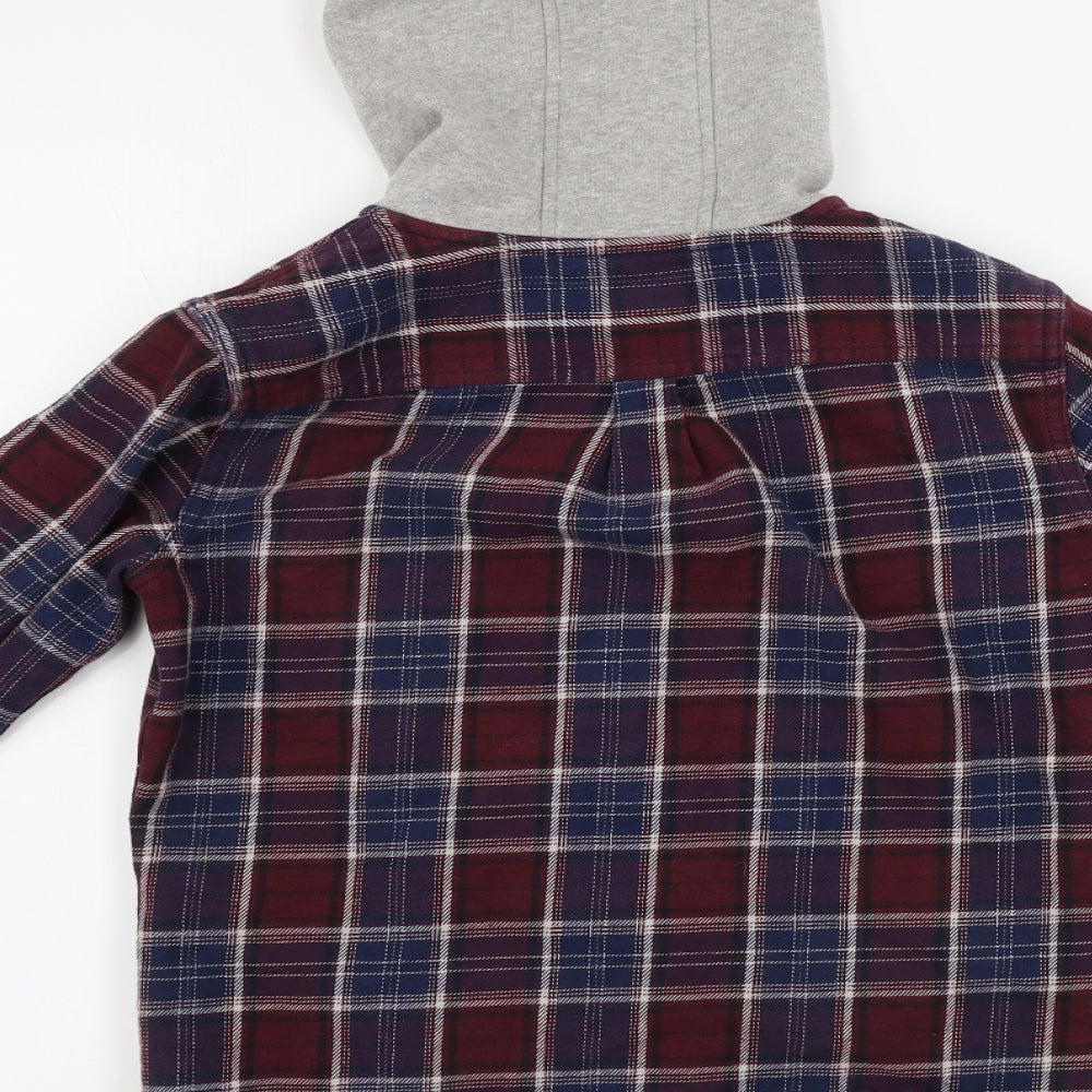 vans  Mens Red Check  Gilet Coat Size M