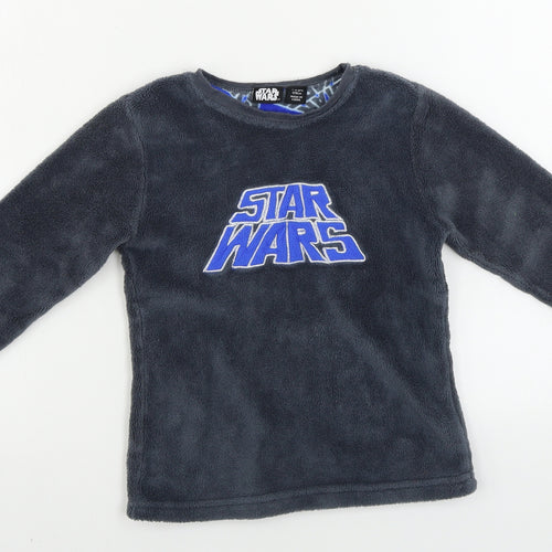 Primark  Boys Grey   Pullover Jumper Size 7-8 Years  - STAR WARS