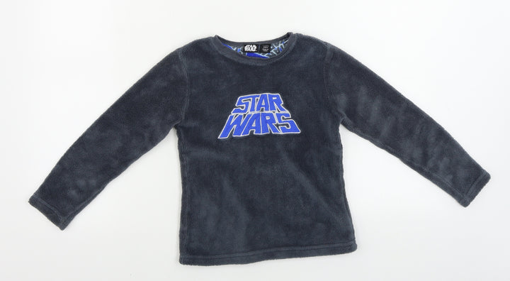 Primark Boys Grey Pullover Jumper Size 7-8 Years - STAR WARS