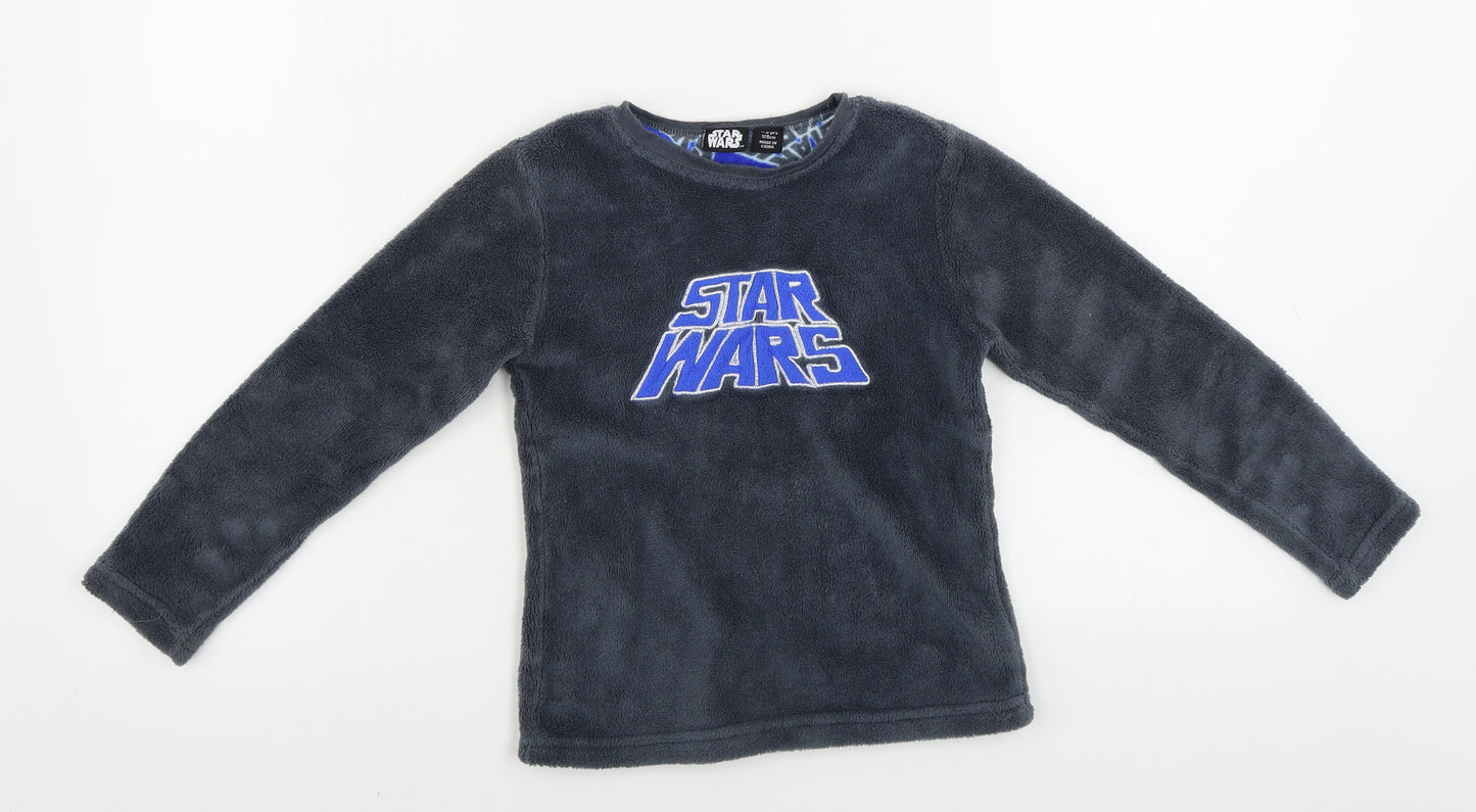 Primark  Boys Grey   Pullover Jumper Size 7-8 Years  - STAR WARS