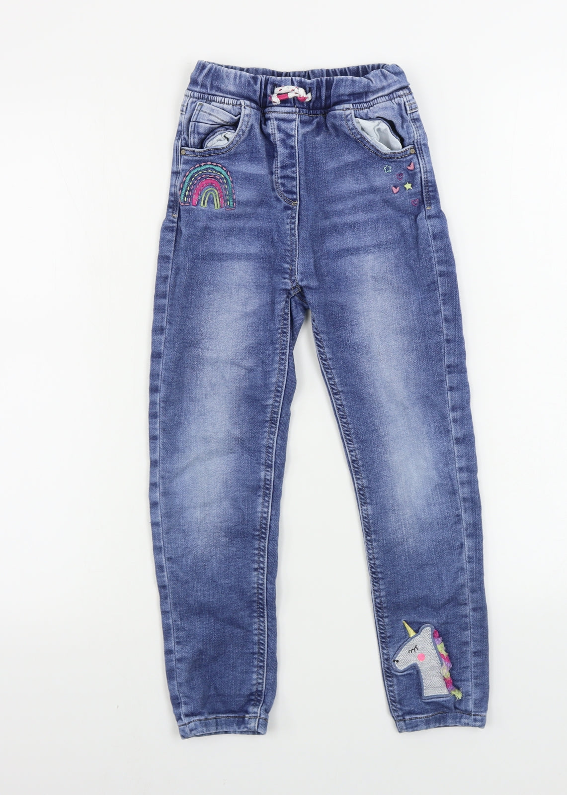 NEXT  Girls Blue   Straight Jeans Size 6-7 Years