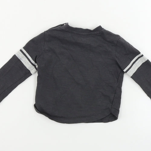 F&F  Boys Grey   Basic T-Shirt Size 3-6 Months