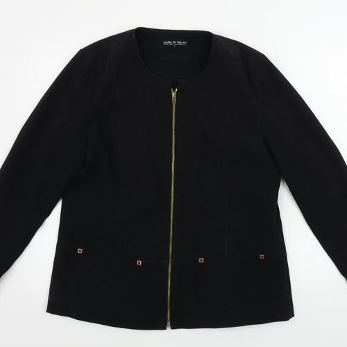 Joella Di Marco   Womens Black   Jacket Coat Size M