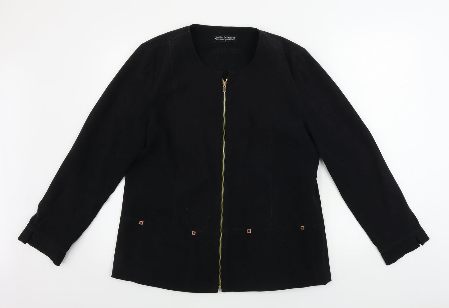 Joella Di Marco   Womens Black   Jacket Coat Size M