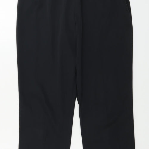 Marks and Spencer  Womens Black Paisley  Trousers  Size 12 L25 in