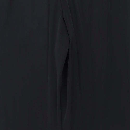 Marks and Spencer  Womens Black Paisley  Trousers  Size 12 L25 in