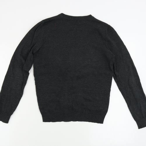 lily&dan    Boys Grey   Pullover Jumper Size 11-12 Years  - Christmas Jumper