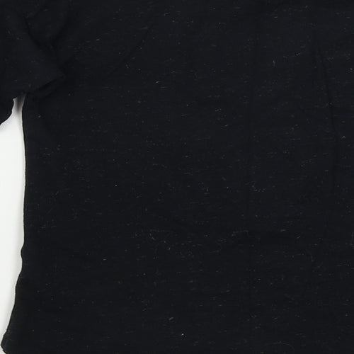 TU Boys Black   Basic T-Shirt Size 11 Years  - sequin detail
