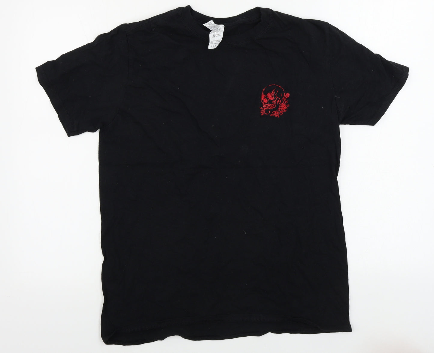 Gildan  Mens Black    T-Shirt Size M