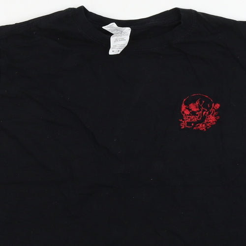 Gildan  Mens Black    T-Shirt Size M