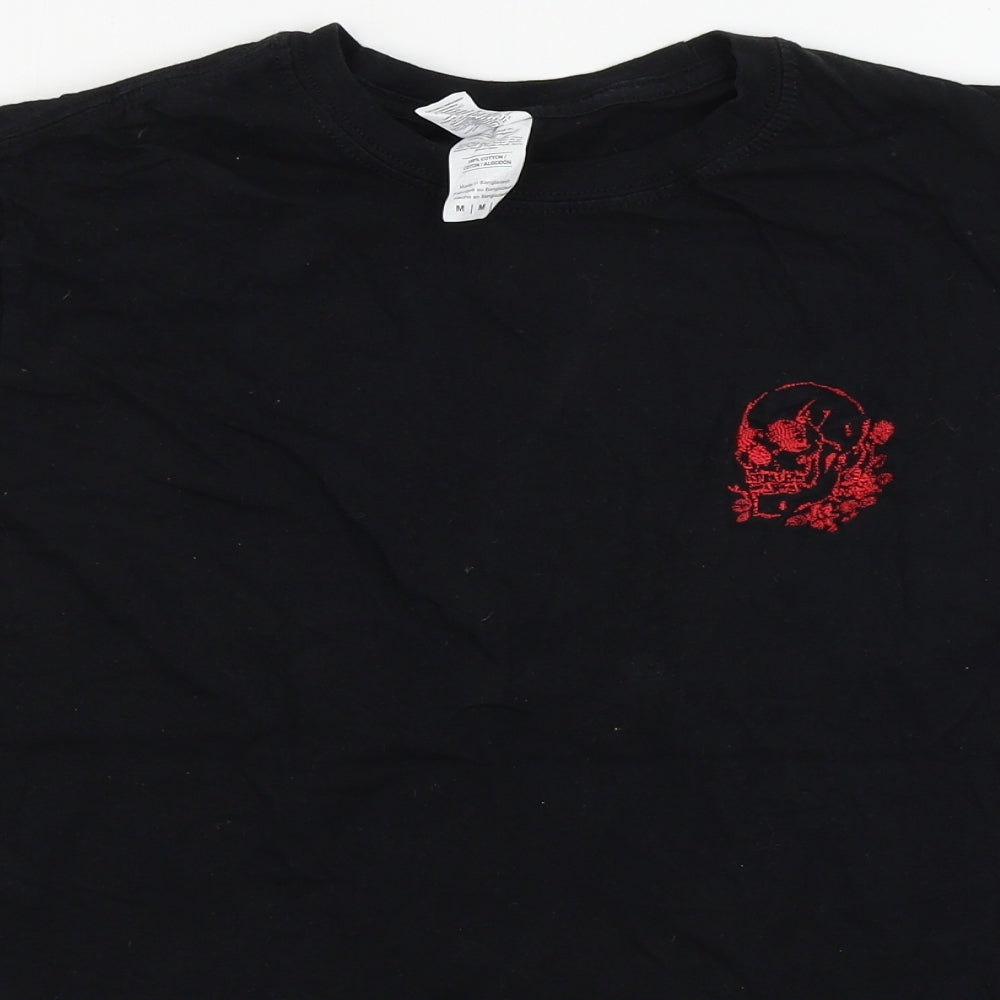 Gildan  Mens Black    T-Shirt Size M