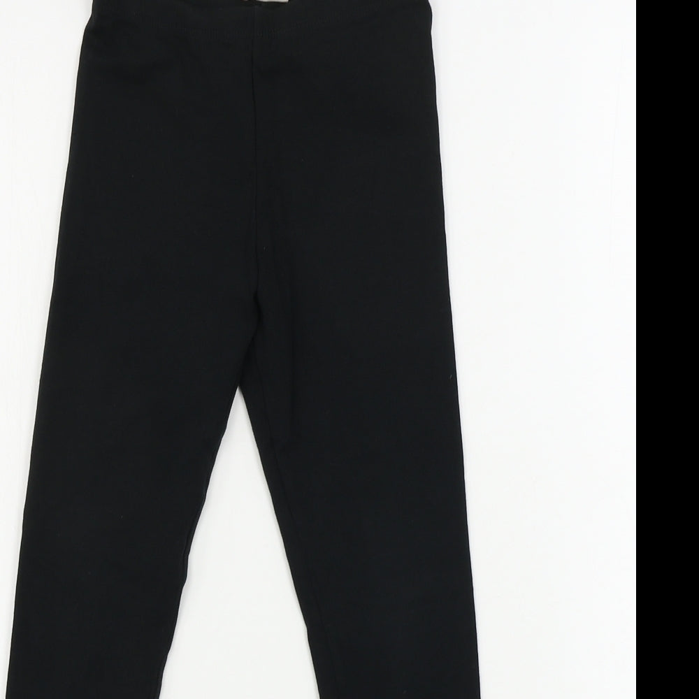 H&M  Girls Black   Jegging Trousers Size 7-8 Years
