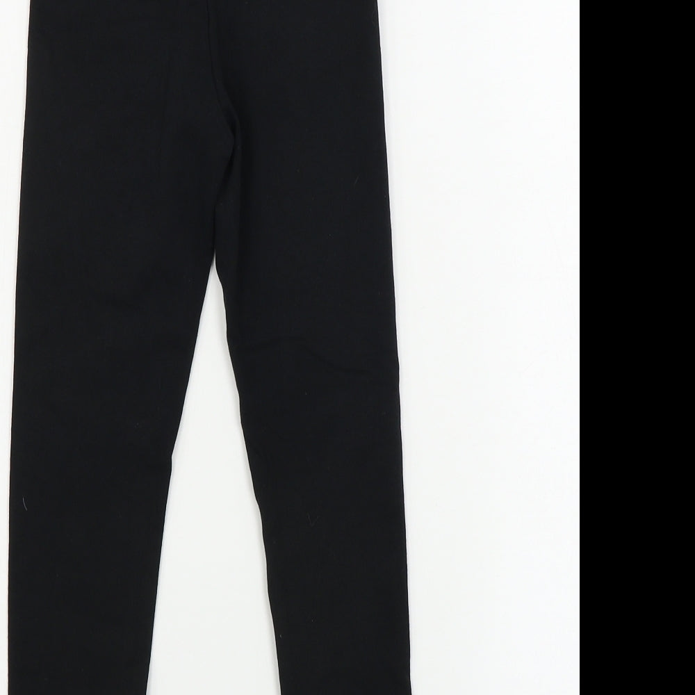 H&M  Girls Black   Jegging Trousers Size 7-8 Years