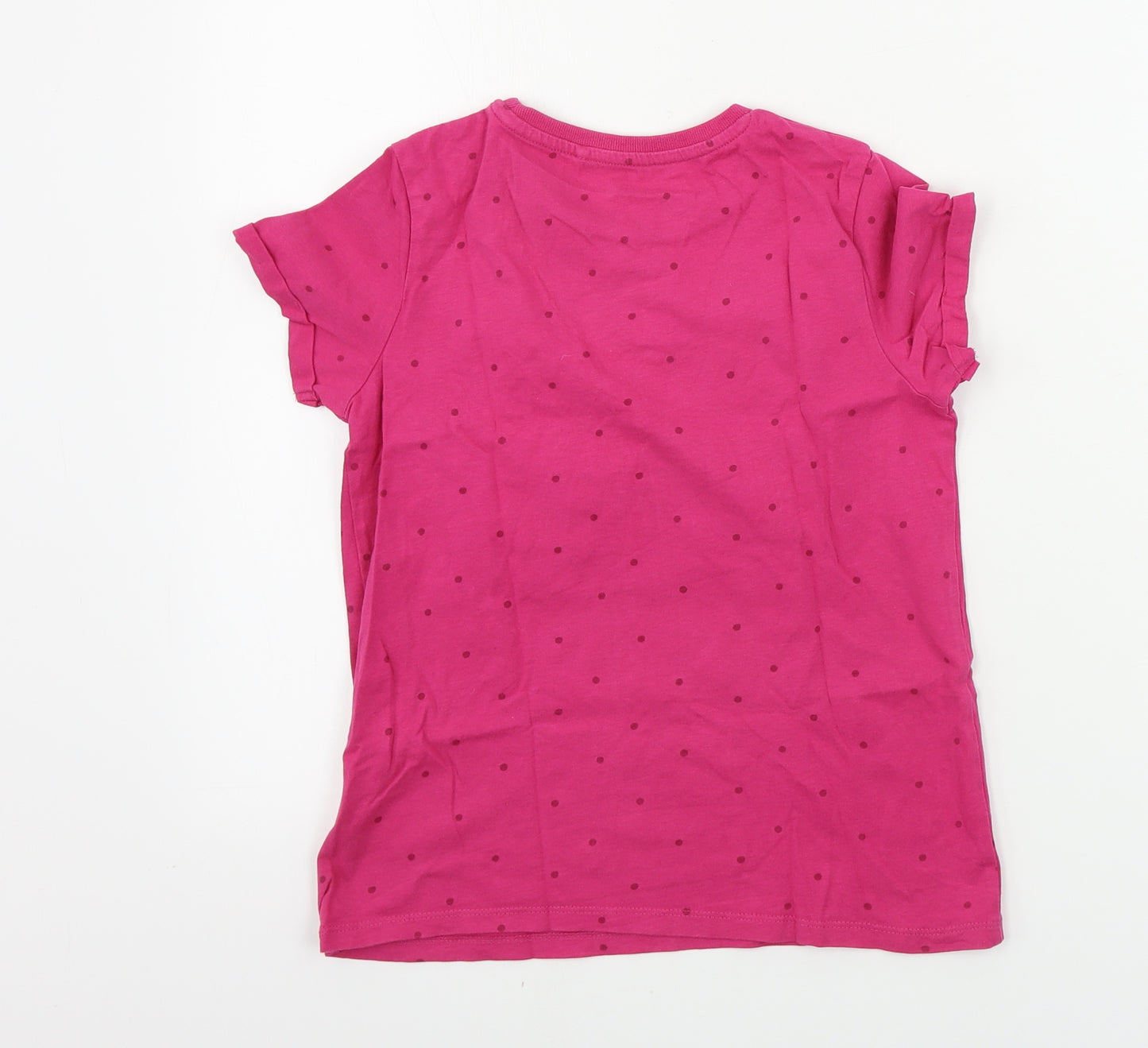 NEXT  Girls Pink   Basic T-Shirt Size 10 Years  - sequin detail