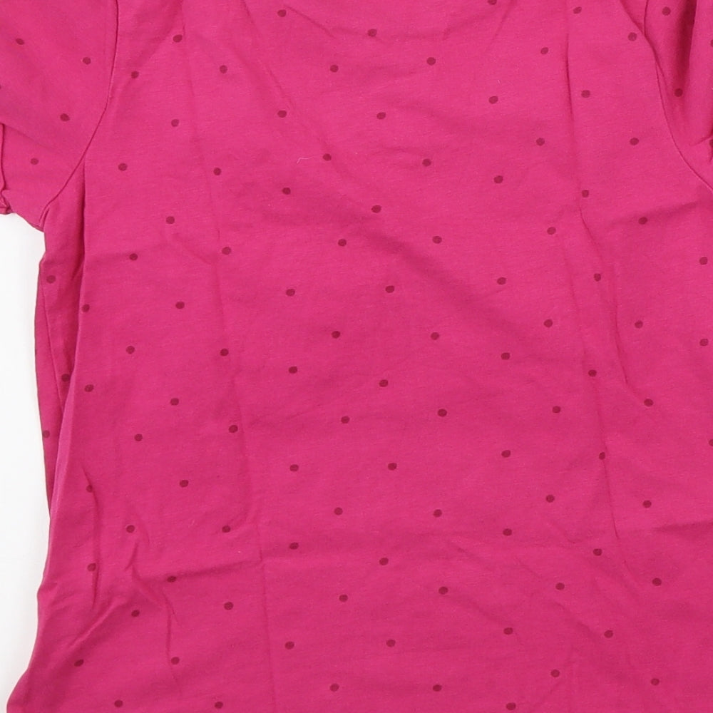 NEXT  Girls Pink   Basic T-Shirt Size 10 Years  - sequin detail