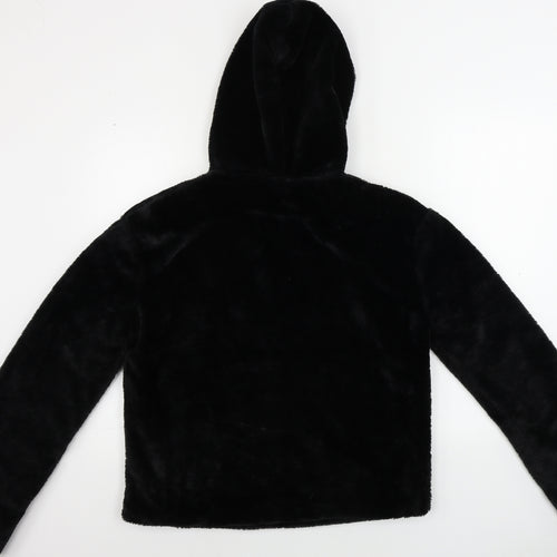 PRETTYLITTLETHING Womens Black   Henley Jumper Size 10