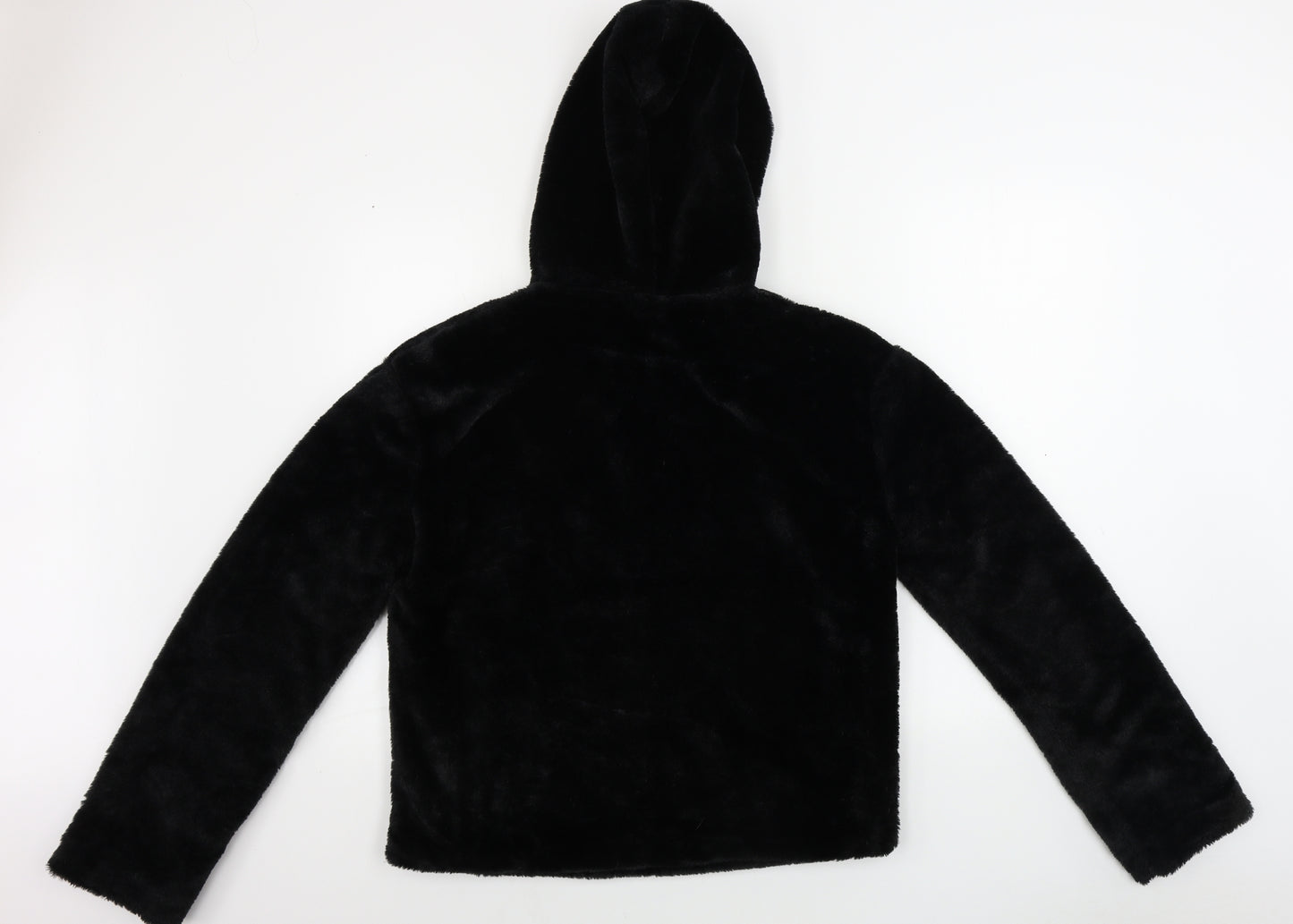 PRETTYLITTLETHING Womens Black   Henley Jumper Size 10