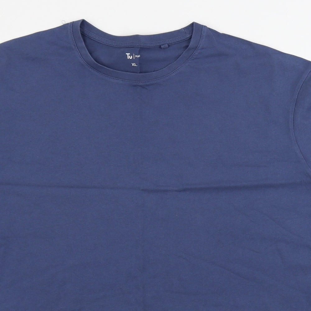 TU Mens Blue    T-Shirt Size XL
