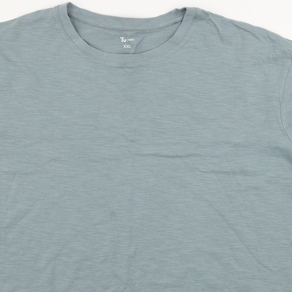 TU Mens Grey    T-Shirt Size 2XL