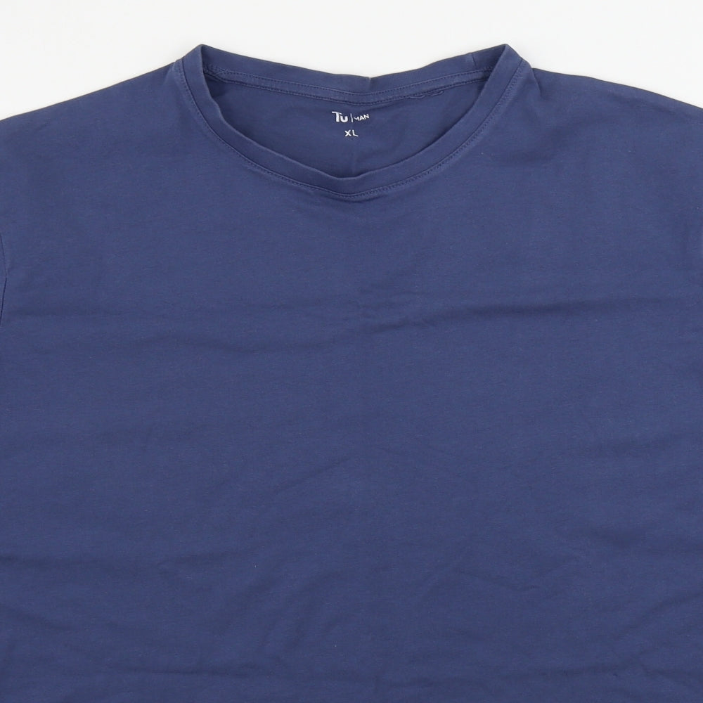 TU Mens Blue    T-Shirt Size XL