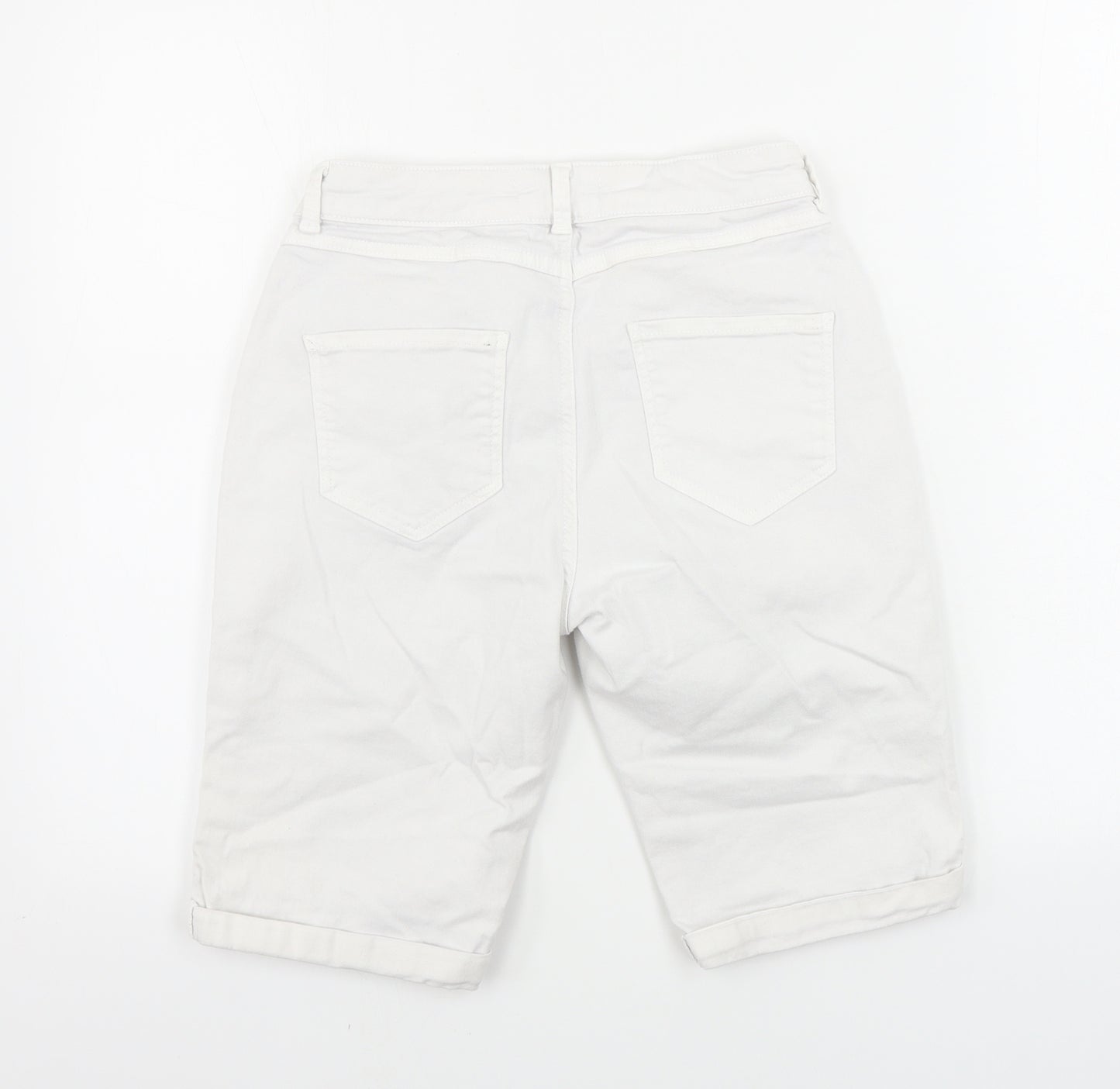 Dorothy Perkins  Womens White   Chino Shorts Size 8