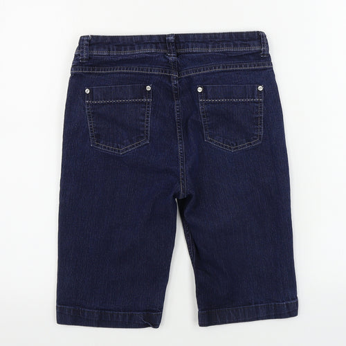 Marks and Spencer  Womens Blue   Cut-Off Shorts Size 8