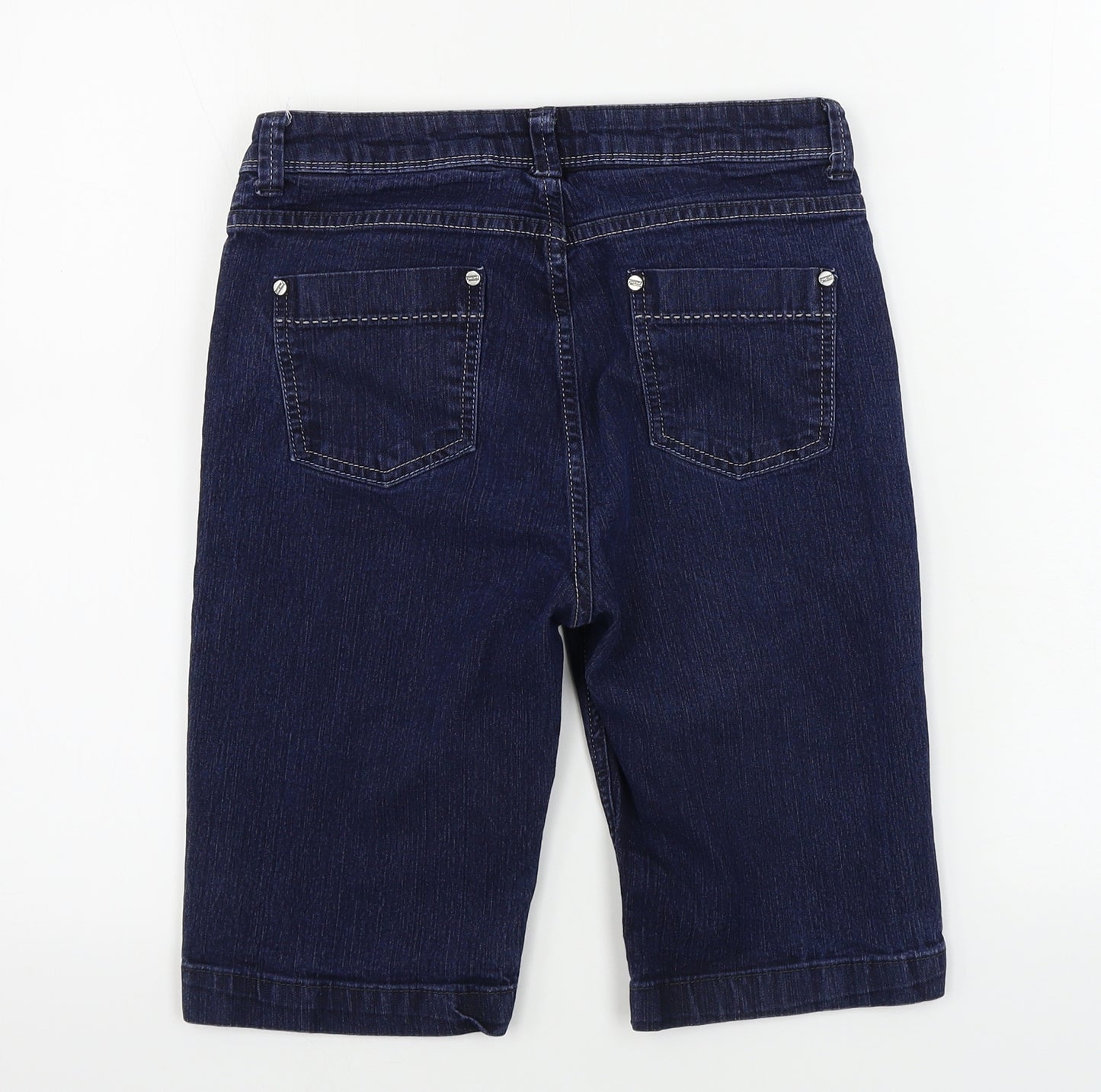 Marks and Spencer  Womens Blue   Cut-Off Shorts Size 8