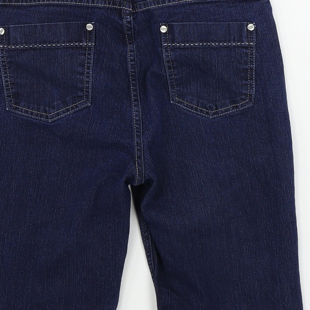 Marks and Spencer  Womens Blue   Cut-Off Shorts Size 8