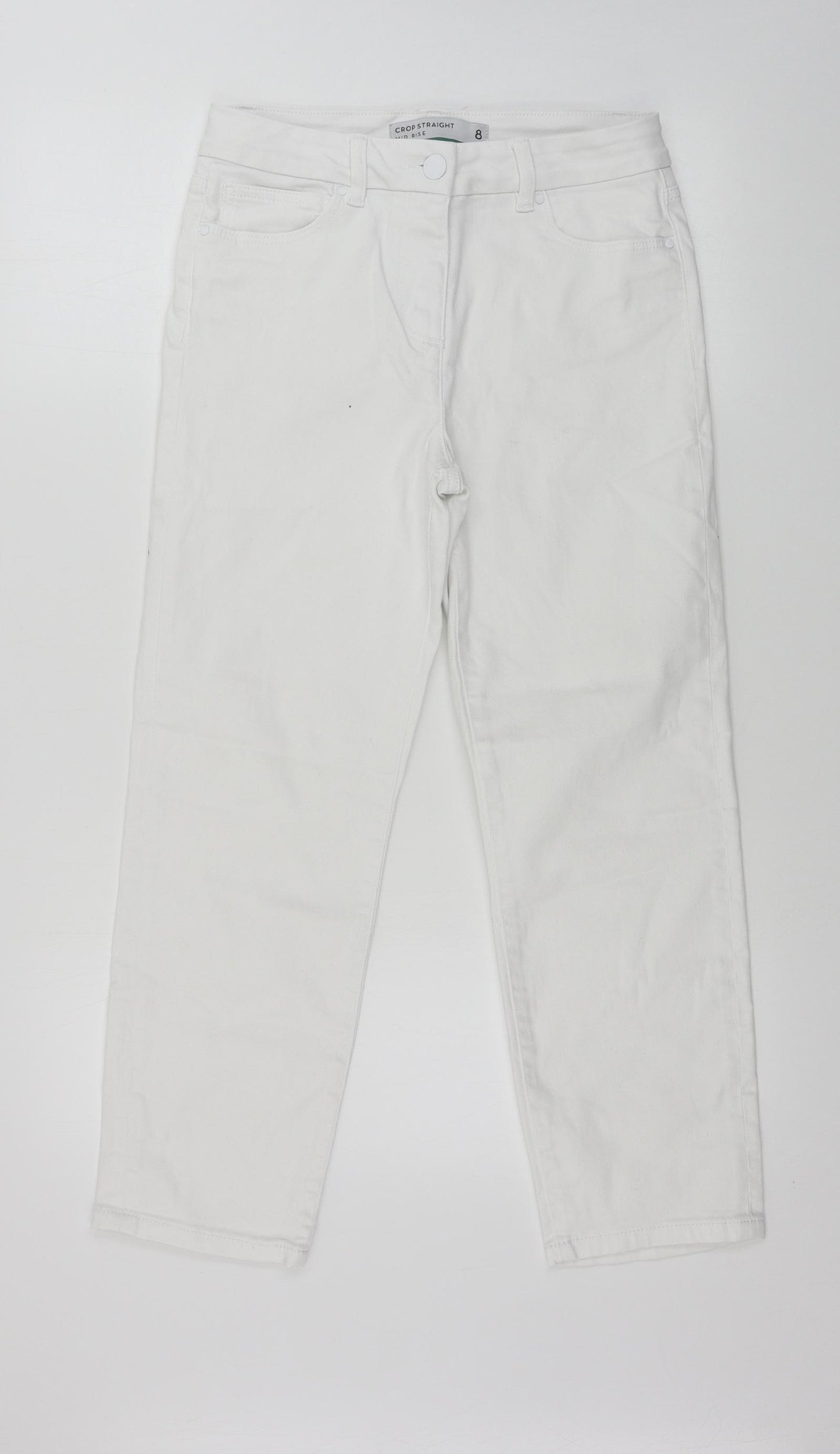 NEXT  Womens White   Skinny Jeans Size 8 L25 in